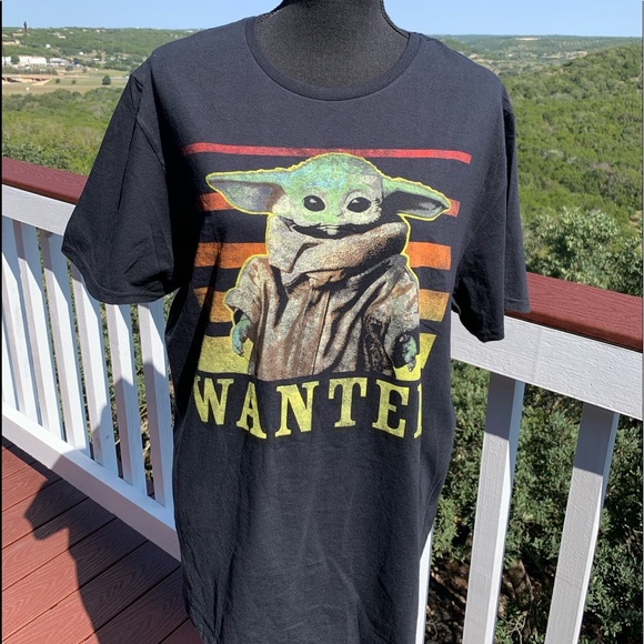 Star Wars Other - Star Wars Mandalorian Wanted Black T-SHIRT